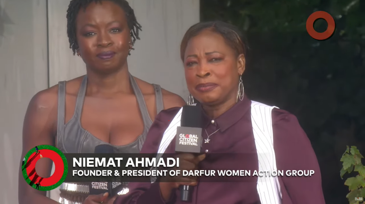 Watch: Niemat Ahmadi and Danai Gurira at the Global Citizen Festival